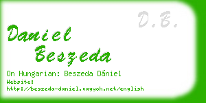 daniel beszeda business card